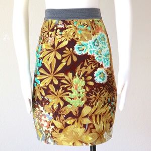 Tracy Reese short skirt in tropical print